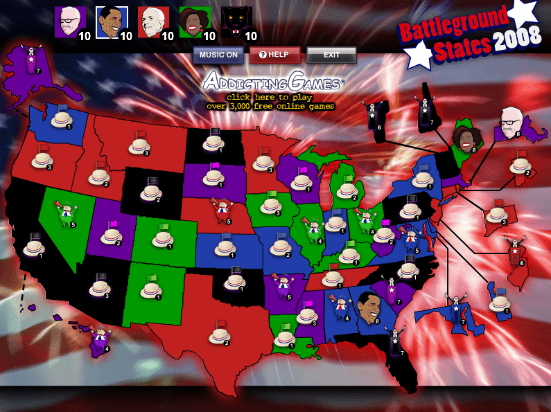 Battleground States 2008 screenshot