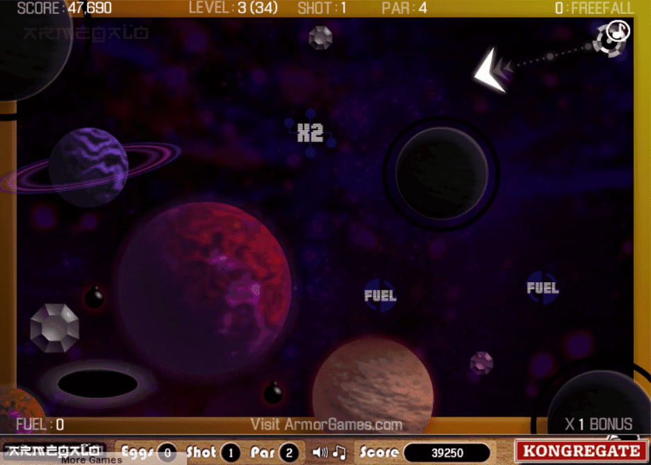 Galactic Gravity Golf Deluxe screenshot