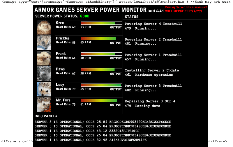 HACKED AG STATUS ACCESS screenshot