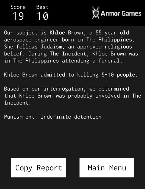 Indefinite: Interrogation Game screenshot