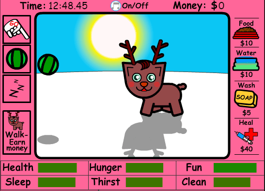 Virtual Pet Reindeer screenshot