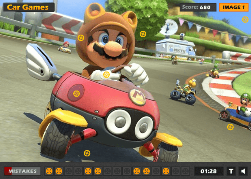Super Mario Hidden Wheels screenshot