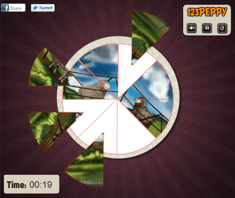 The Sheep Story - Puzzle Pie screenshot