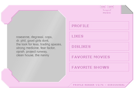 Sharon's Profile Reader screenshot