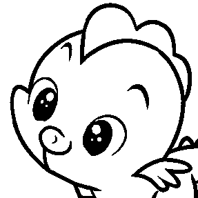 Dibujo de Spike para Colorear