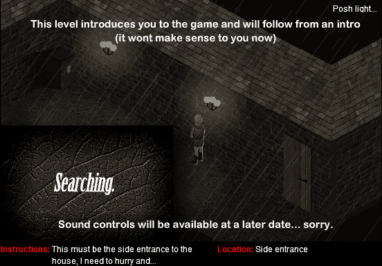 She has a torch, the game screenshot