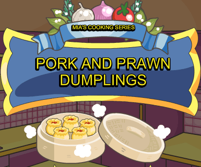 Mia Cooking Pork and Prawn Dumplings