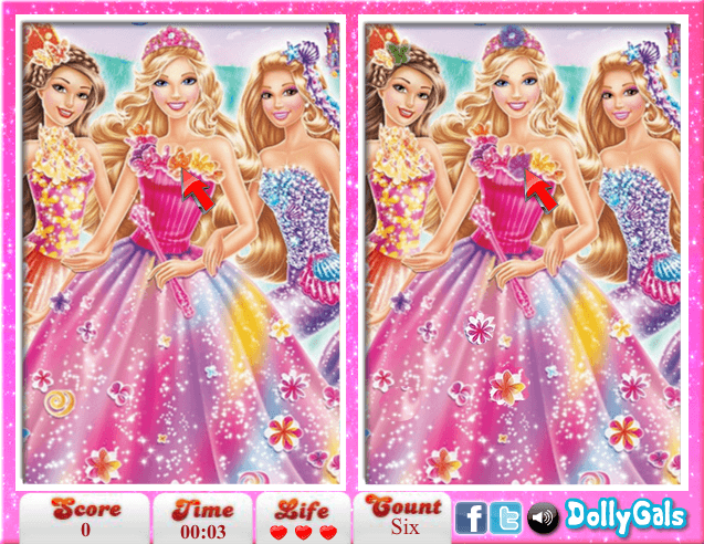 Barbie and The Secret Door: Spot 6 Diff screenshot