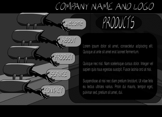 Grey Style Website screenshot