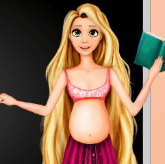 Pregnant Rapunzel School Teacher