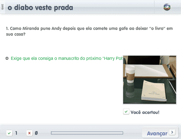 Quiz o diabo veste prada screenshot