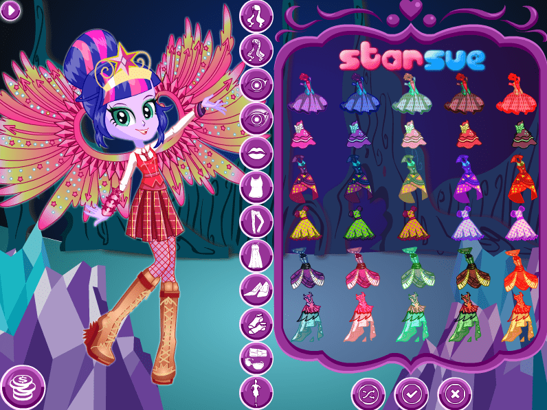 My Little Pony Equestria Girls: Legend Of Everfree - Twilight Sparkle Dress Up screenshot