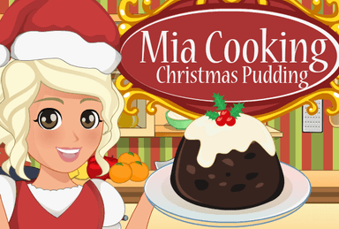 Mia Cooking Christmas Pudding
