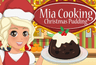 Mia Cooking Christmas Pudding