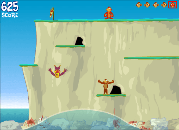 Monkey Cliff Diving screenshot