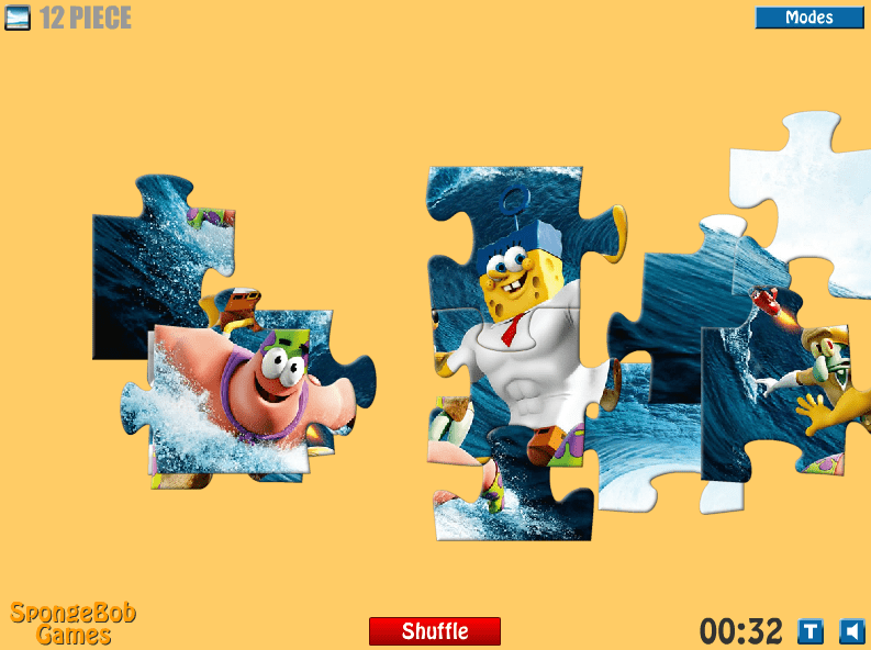 Sponge Out of Water Jigsaw screenshot