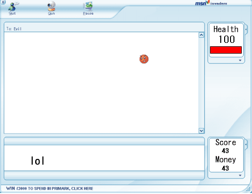 MSN Invaders screenshot