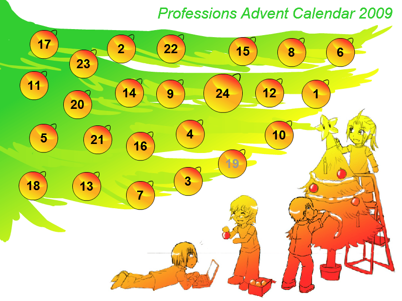 Professions Advent Calendar 2009 screenshot