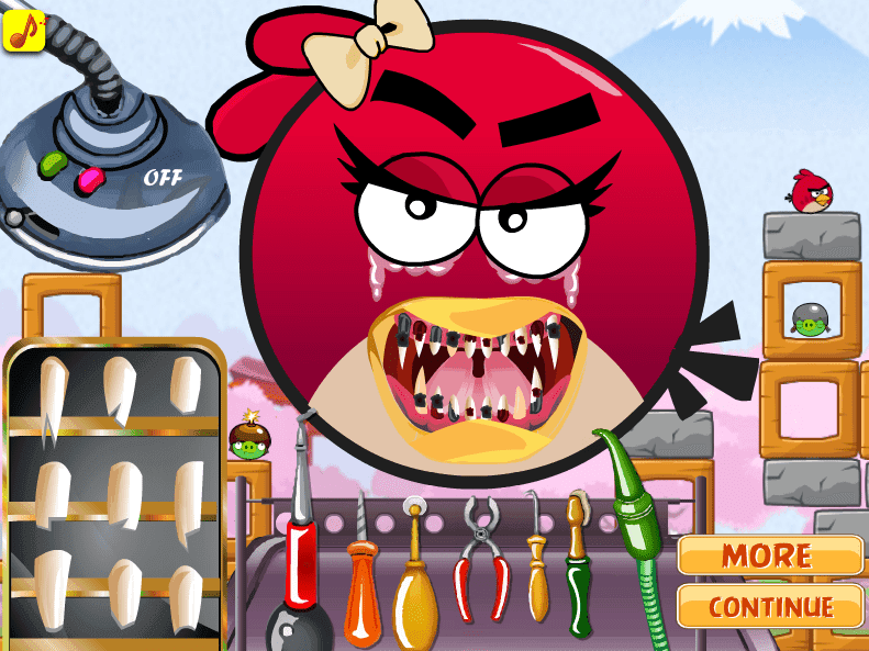 Angry Birds Dentist screenshot