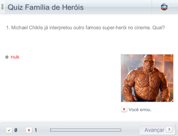 Quiz Família de Heróis screenshot