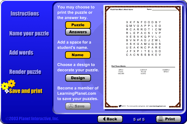 Wordsearch Machine screenshot