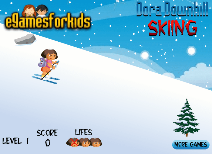 Dora Downhill Skiing screenshot