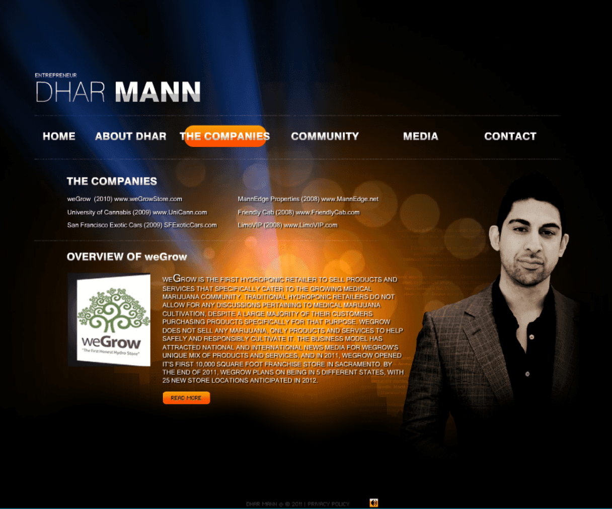Dhar Mann microsite screenshot