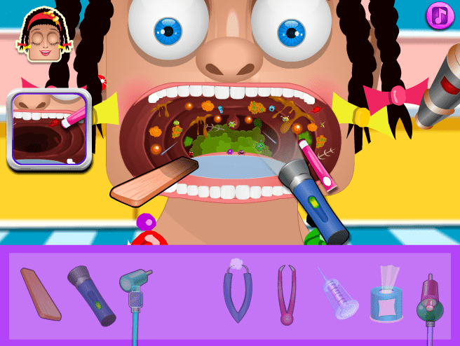 Zoe at Throat Doctor screenshot