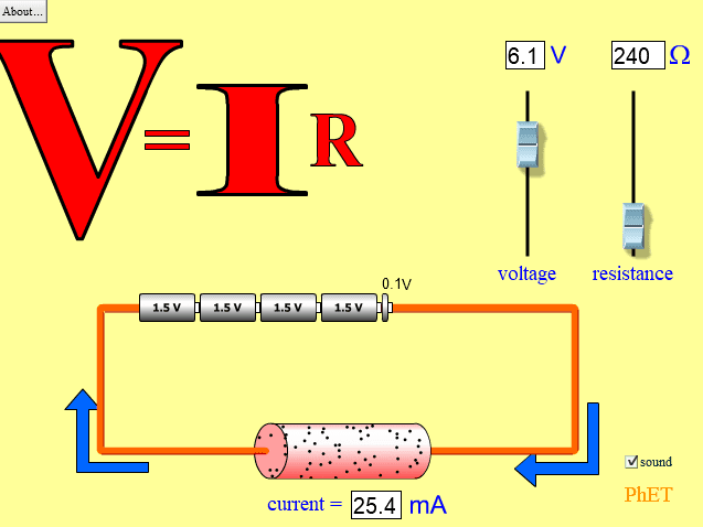 Ohm's Law screenshot