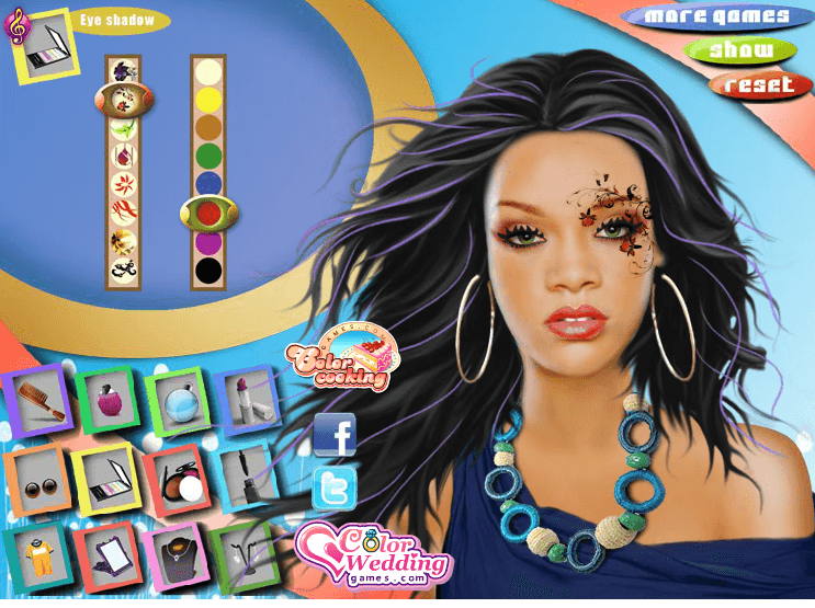 Pop Diva Rihanna Makeup screenshot