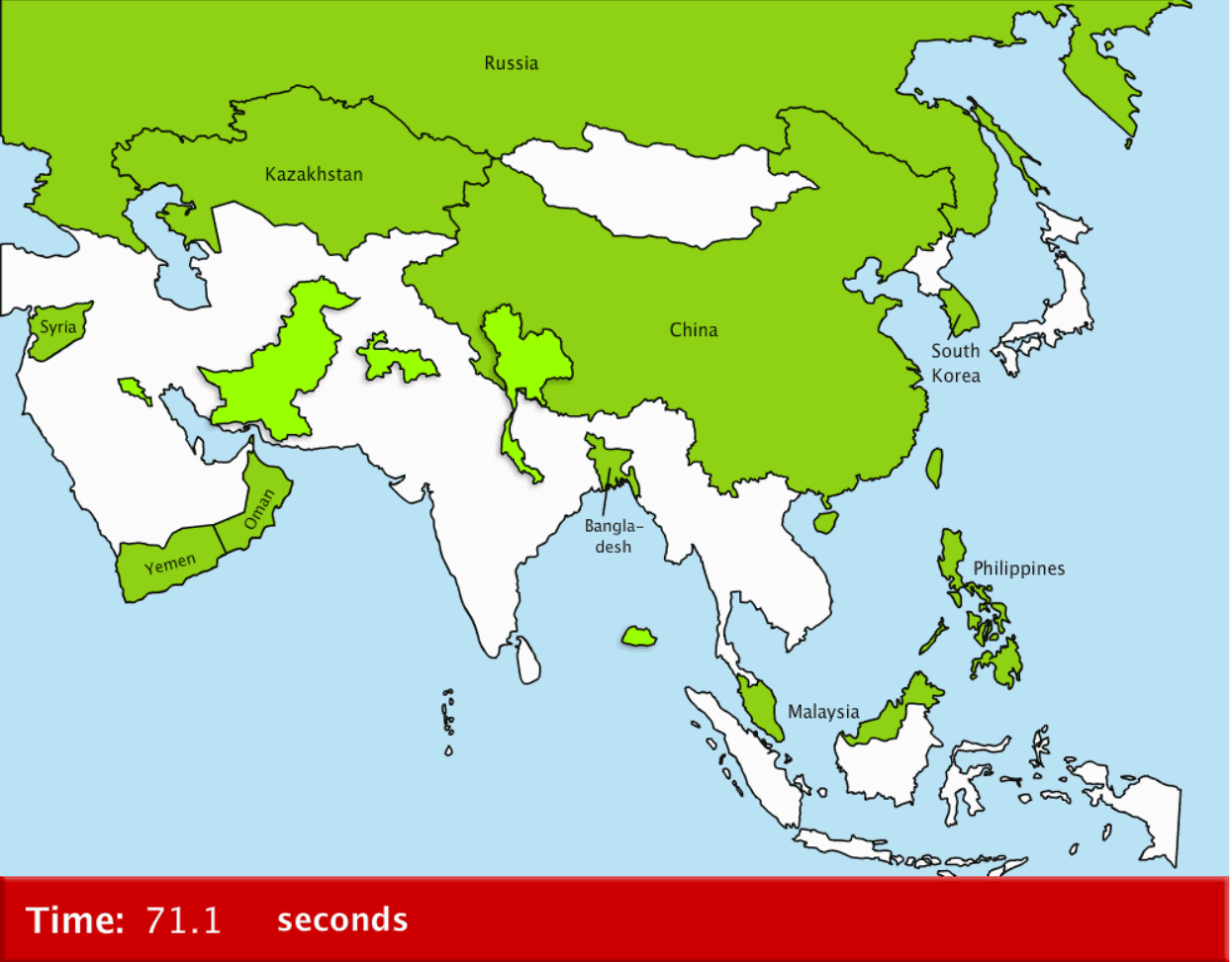 Map Snap: Asia screenshot