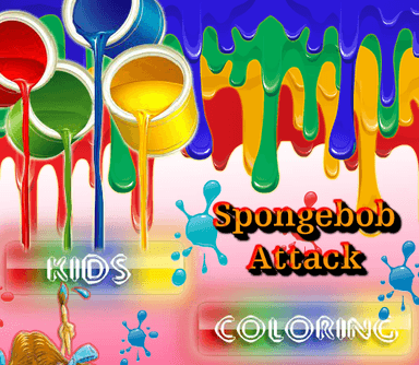 Spongebob Attack Coloring Game