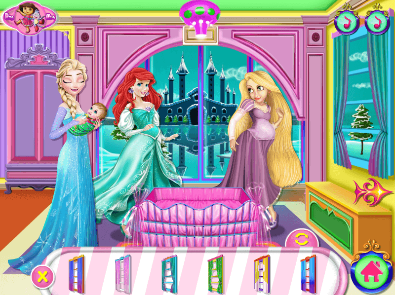Princesses Baby Room Deco screenshot