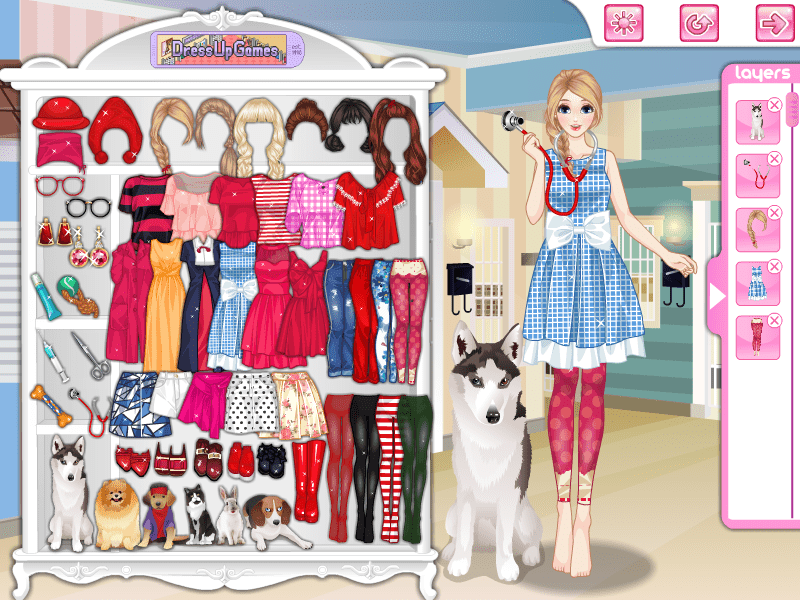 Red Riding Hood Vet Dress Up Game screenshot