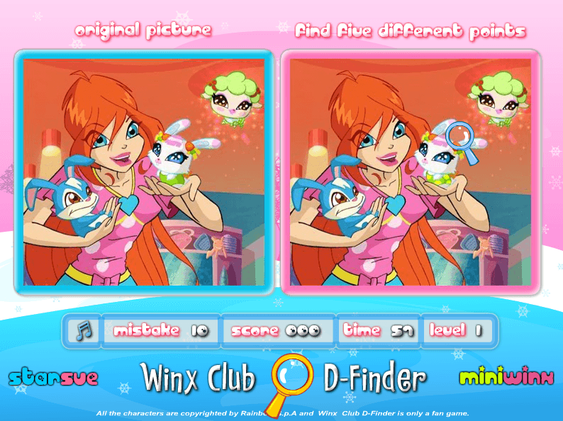Winx Club D-Finder screenshot