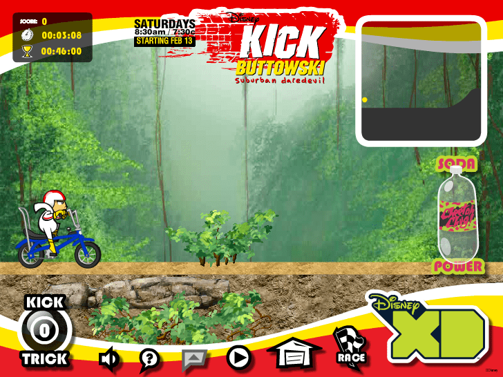 Kick Buttowski takes on Moto Rush screenshot