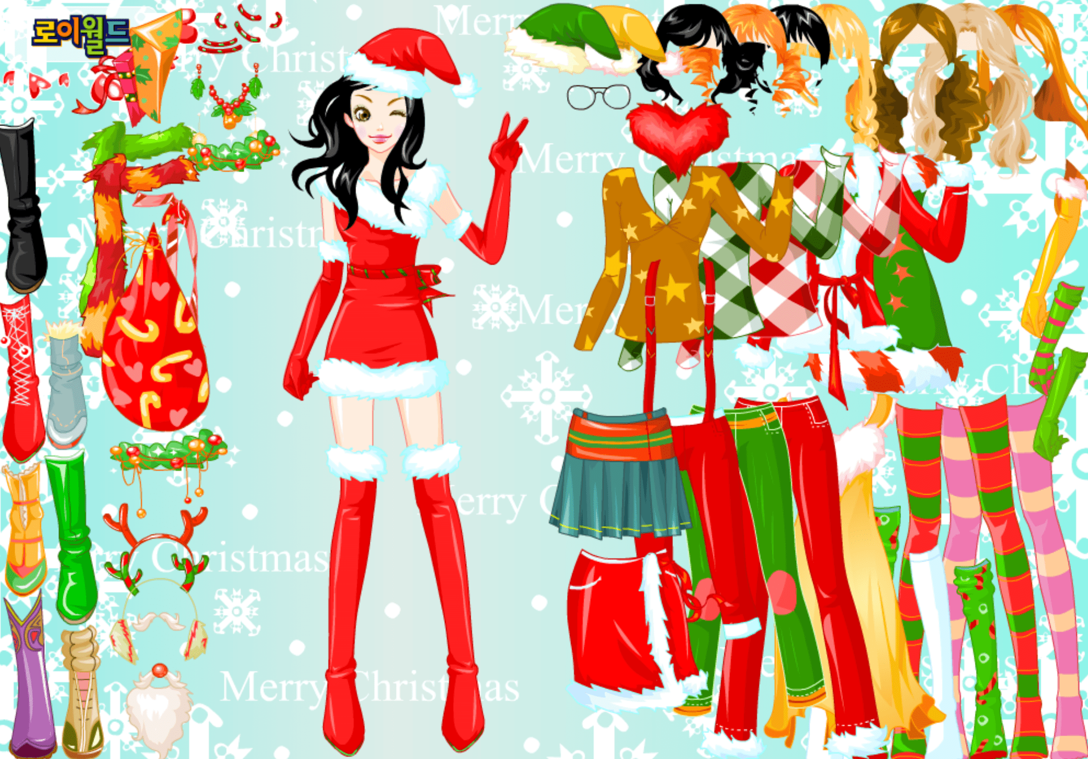 Roiworld Santa Girl Dressup screenshot