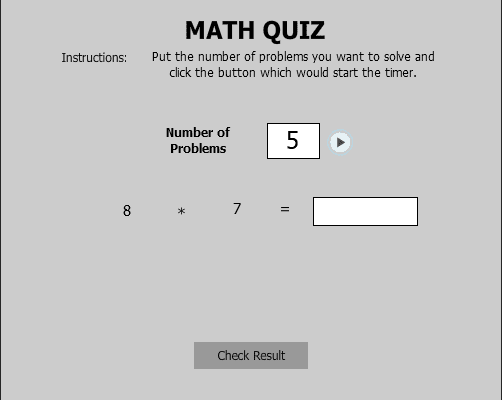 Math Quiz screenshot