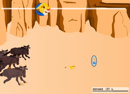 The Lion King flash game screenshot
