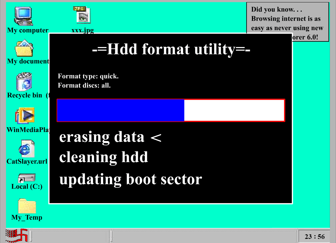 Windows ' 98 emulator screenshot