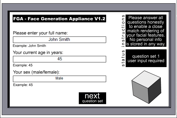 FGA - Face Generation Appliance screenshot