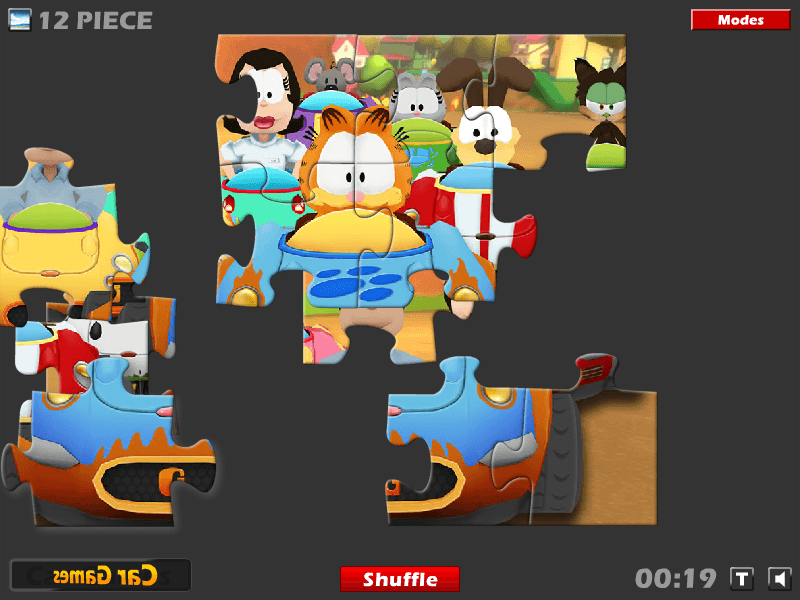 Garfield Kart Puzzle screenshot