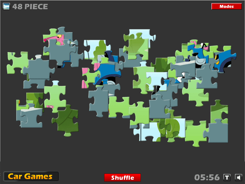 Pink Panther Racing Puzzle screenshot