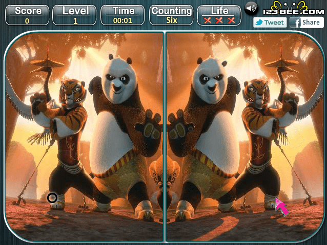Kung Fu Panda 2 - Spot the Difference screenshot