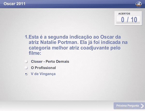Oscar 2011 screenshot