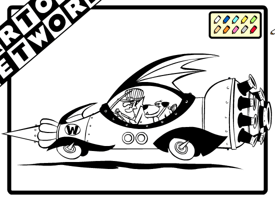 Cartoon Network Coloring: Wacky Races screenshot