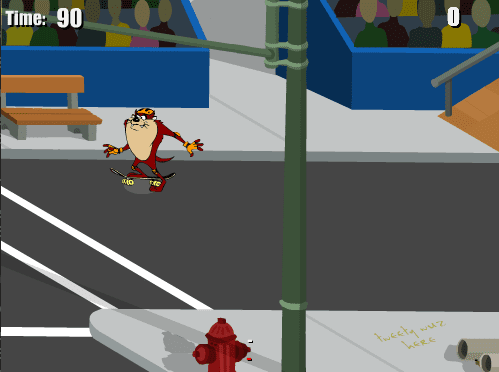 Extreme Taz Skateboard Street Course screenshot