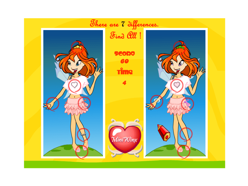 Winx Club Find Differences screenshot