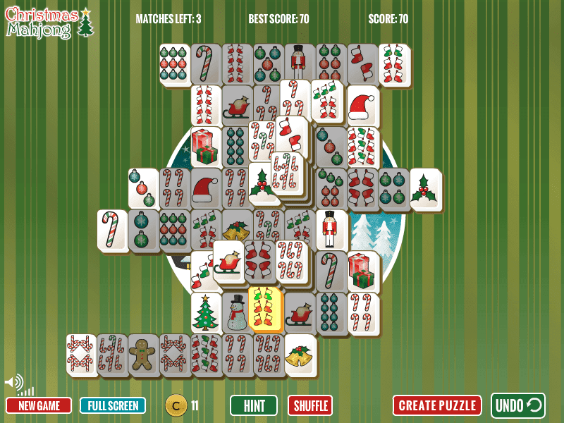 Christmas Mahjong screenshot