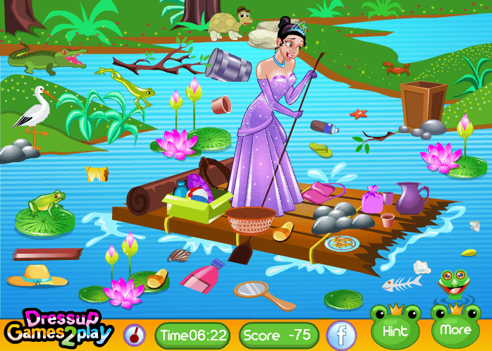 Princess Tiana Pond Cleaning screenshot